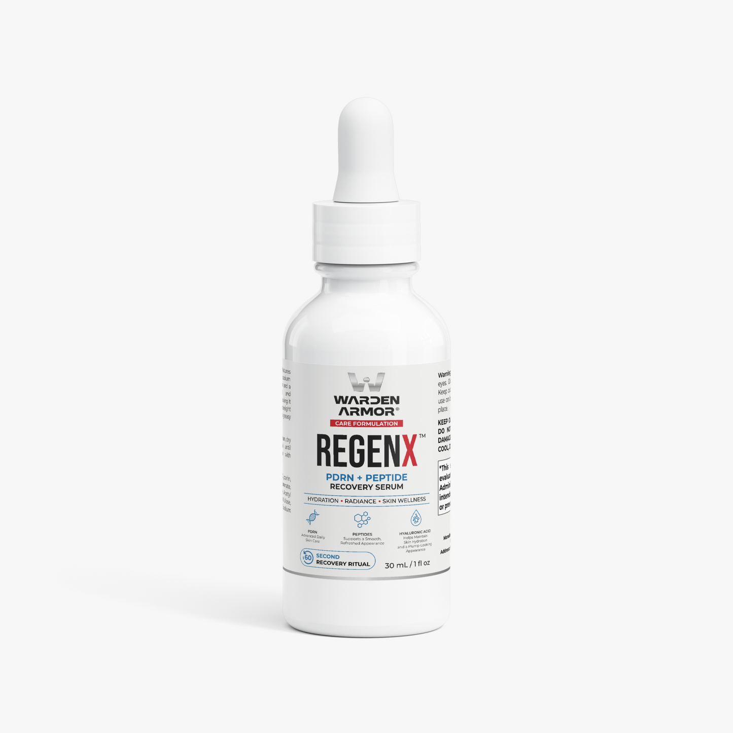 RegenX I PDRN Brightening Serum – Radiance & Hydration | PDRN + Peptides + Hyaluronic Acid | Warden Armor