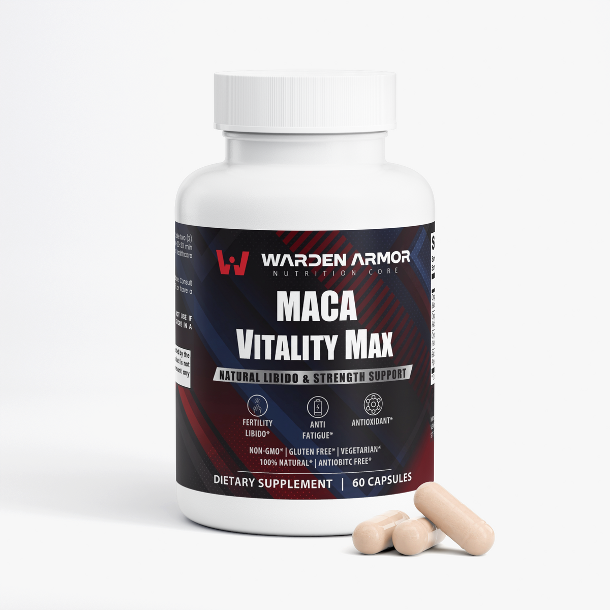 Maca Vitality Max – Energy, Stamina & Vitality Support | Triple Maca Root | Warden Armor