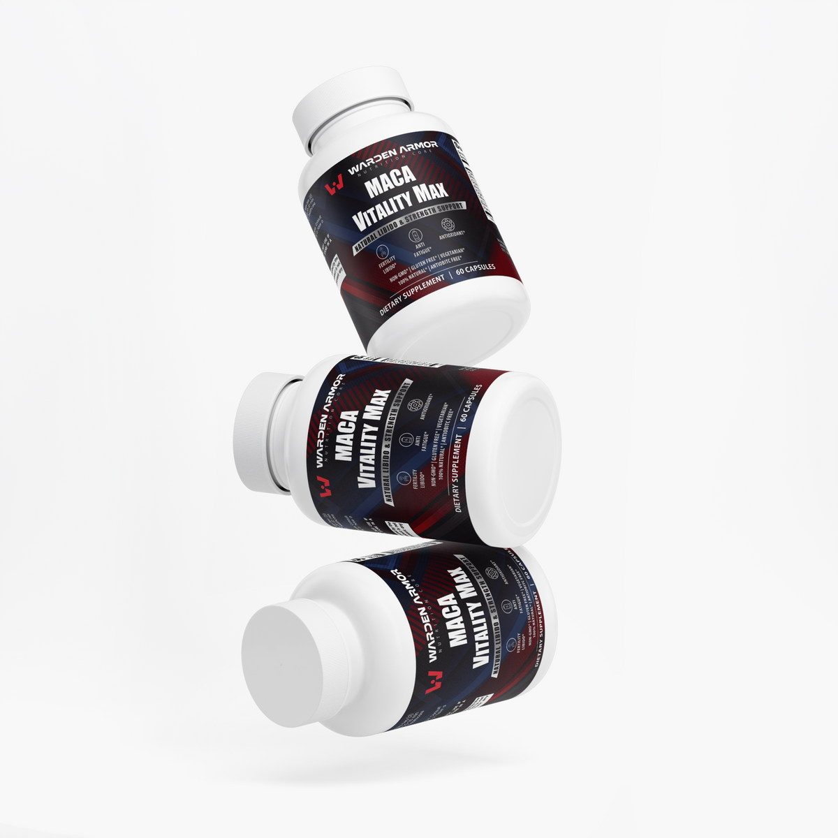 Maca Vitality Max – Energy, Stamina & Vitality Support | Triple Maca Root | Warden Armor