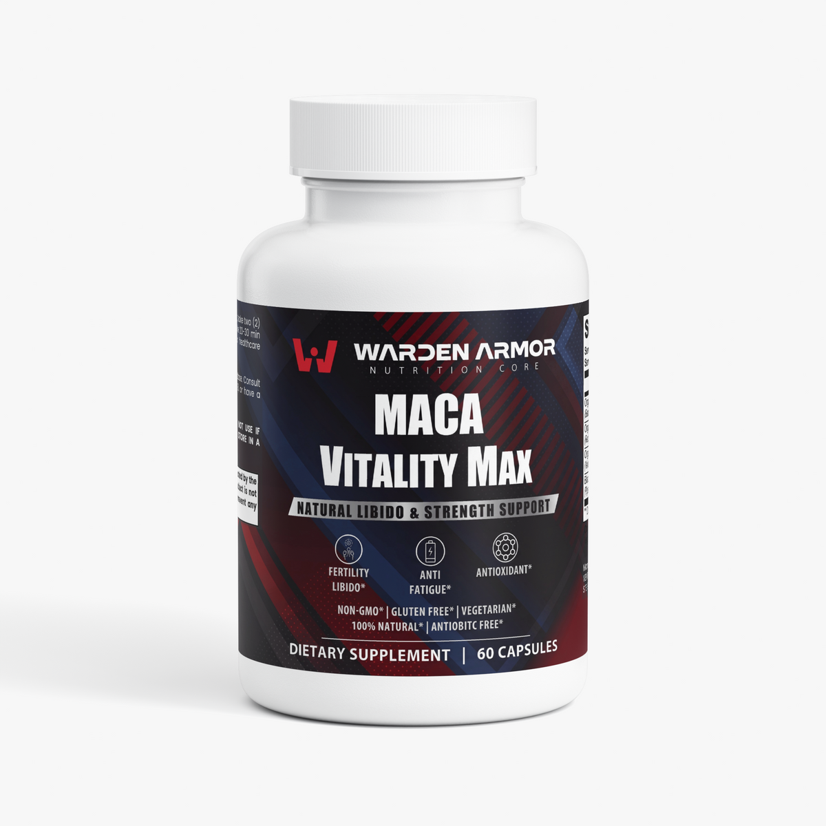 Maca Vitality Max – Energy, Stamina & Vitality Support | Triple Maca Root | Warden Armor