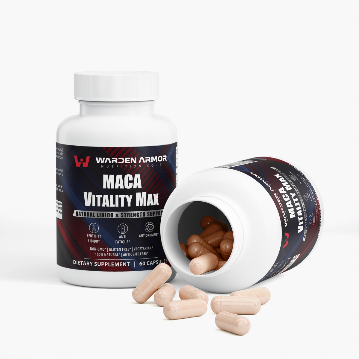 Maca Vitality Max – Energy, Stamina & Vitality Support | Triple Maca Root | Warden Armor