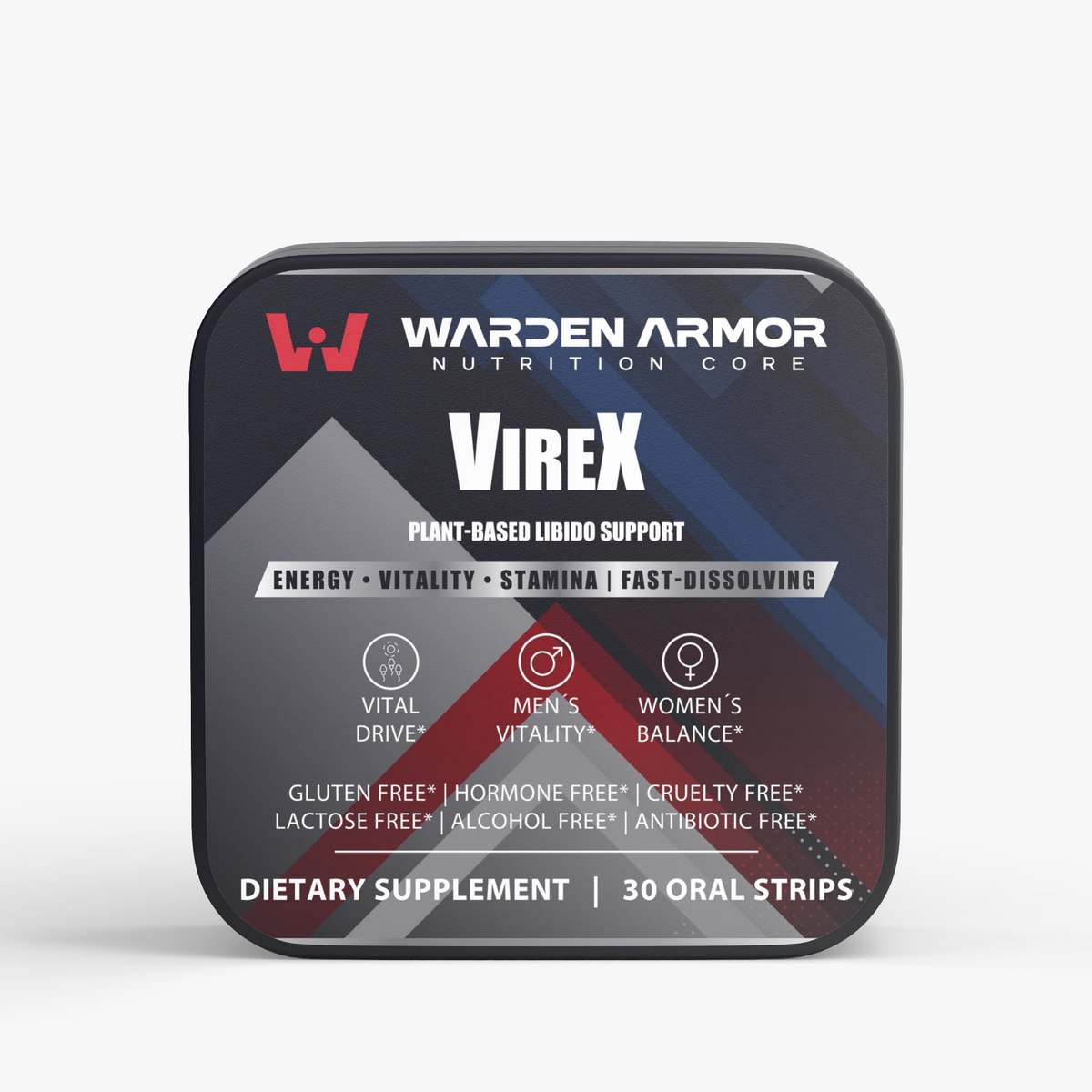 Virex – Men's Energy, Stamina & Libido Strips | Cordyceps + Shilajit | Chocolate | Warden Armor