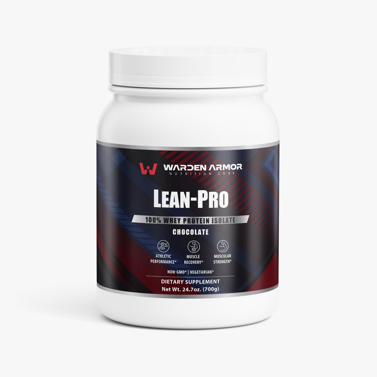 Lean-Pro Whey Protein Isolate – Chocolate | 25g Protein per Serving | Warden Armor