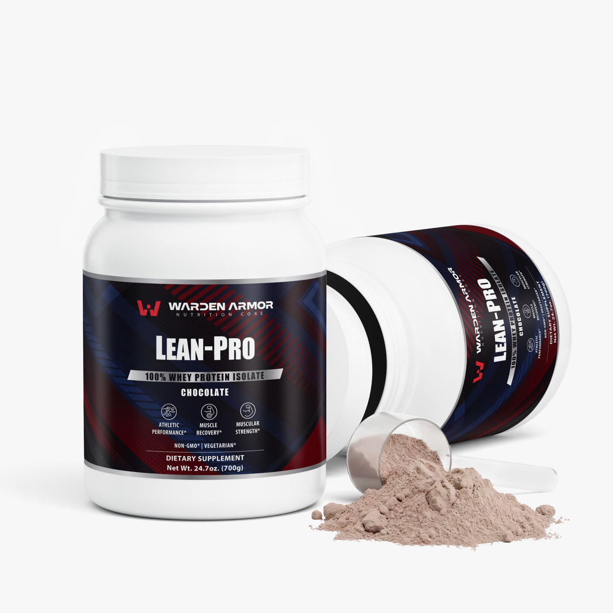 Lean-Pro Whey Protein Isolate – Chocolate | 25g Protein per Serving | Warden Armor