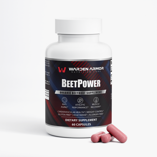 BeetPower – Caffeine-Free Pre-Workout | Organic Beetroot + Nitric Oxide Support | Warden Armor