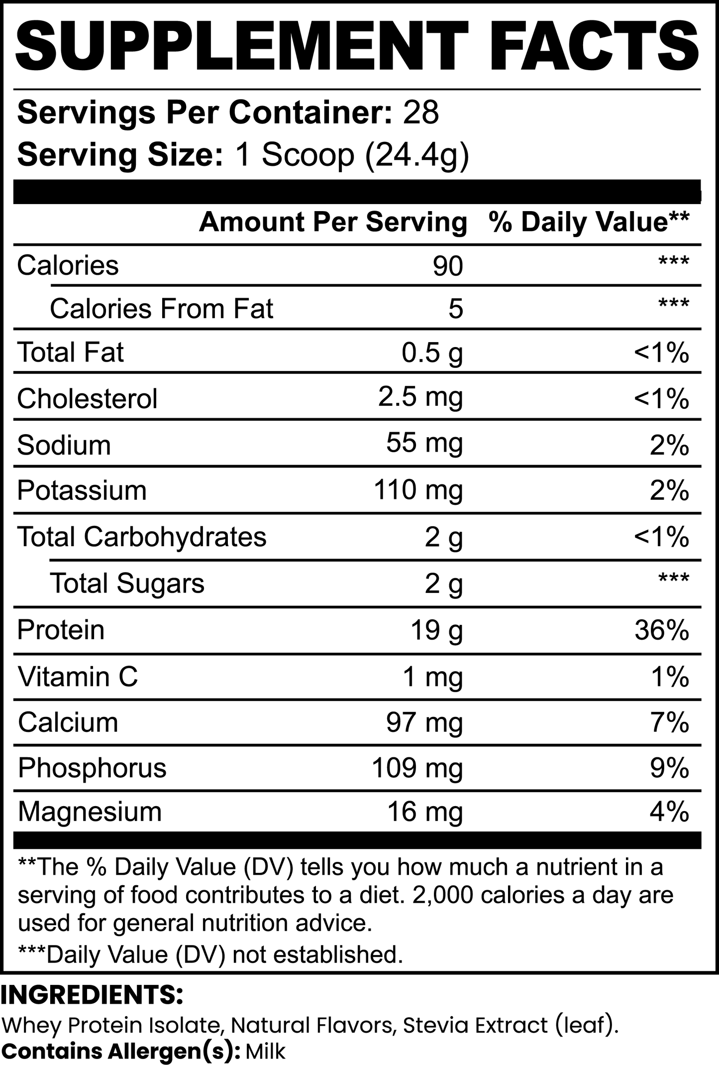 Lean-Pro Whey Protein Isolate (Vanilla) – 100% Pure Protein Powder | 25g Per Serving | Warden Armor
