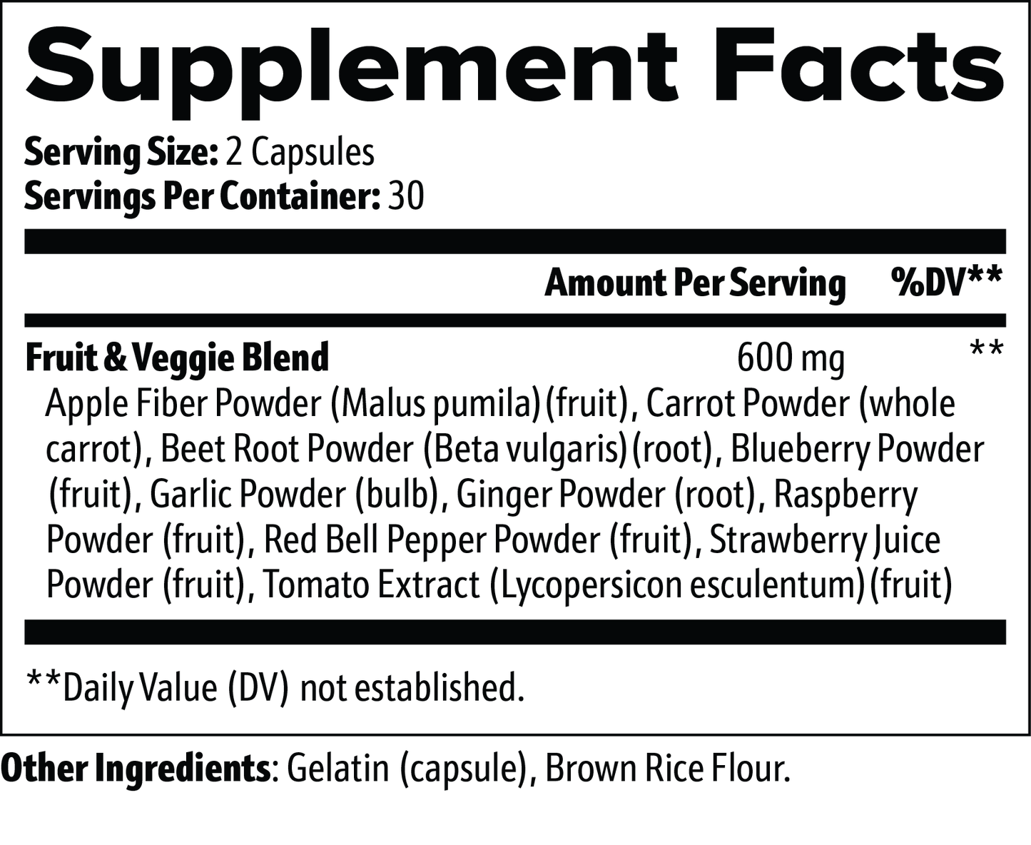 NutriBalance – Whole Food Nutrition | Fruits & Veggies Capsules | Warden Armor
