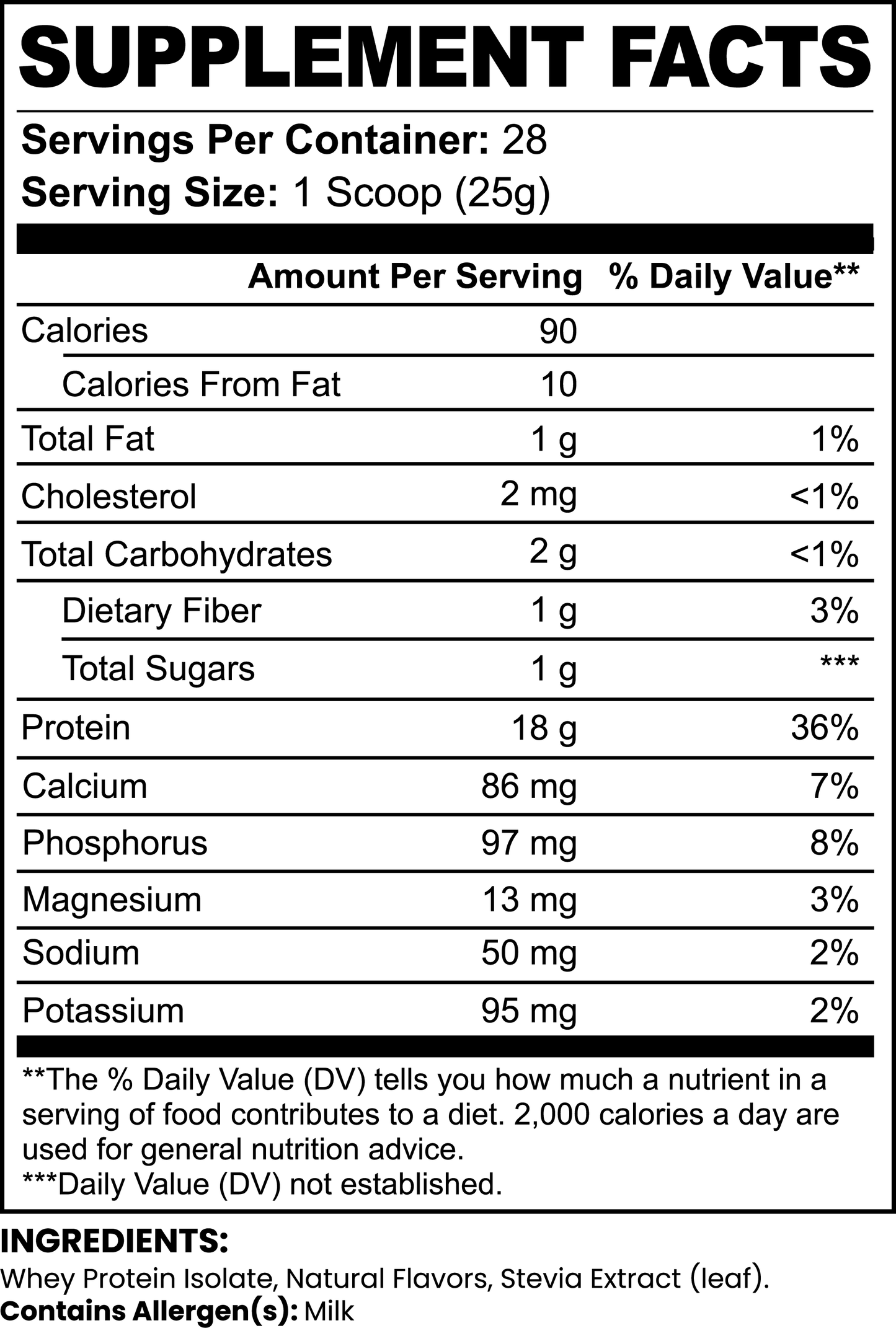 Lean-Pro Whey Protein Isolate (Chocolate) – 100% Pure Protein Powder | 25g Per Serving | Warden Armor