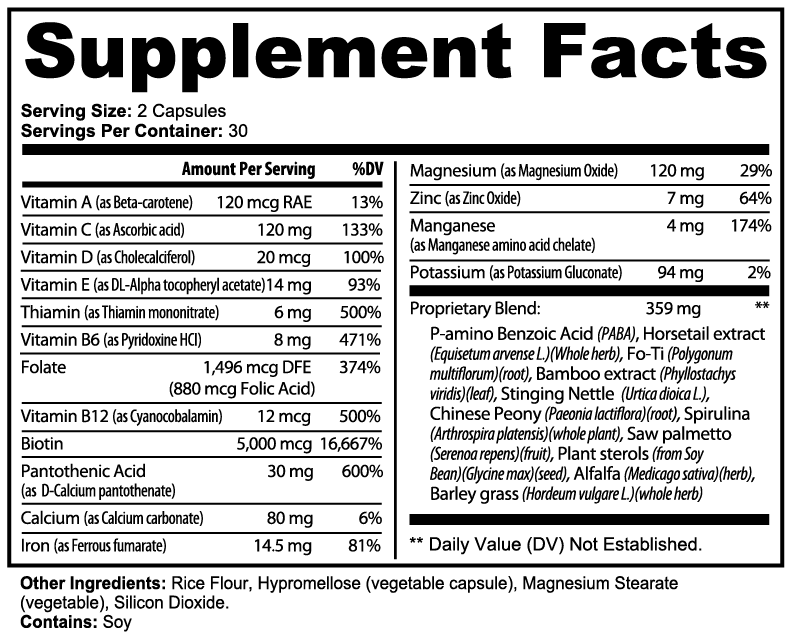 Essenza Hair, Skin & Nail Vitamin Blend – Biotin & B-Complex | Beauty Wellness Support | Warden Armor