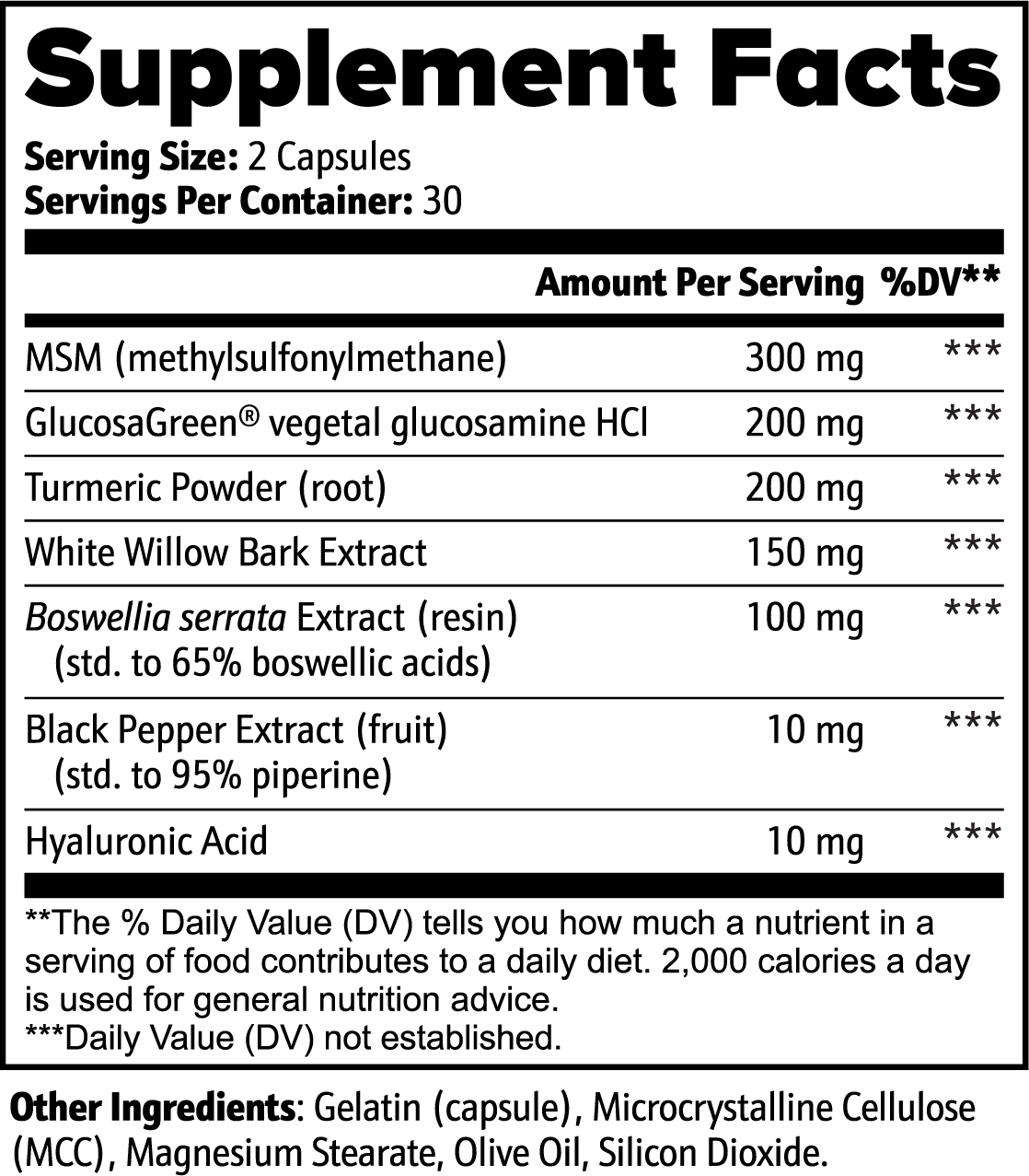 Flexguard Joint Support Complex – MSM, Glucosamine & Turmeric | Advanced Mobility & Flexibility | Warden Armor