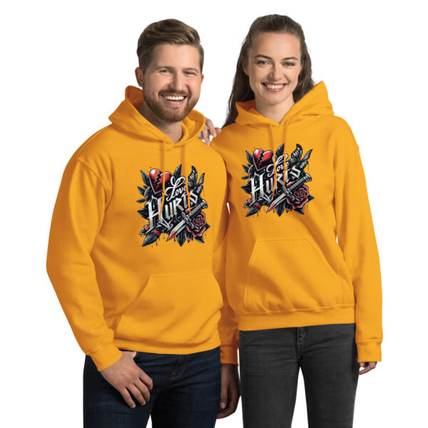 Love Hurts Unisex Hoodie - Imagen 2