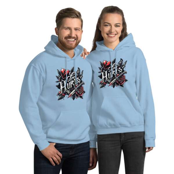 Love Hurts Unisex Hoodie - Imagen 3