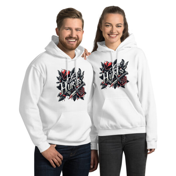 Love Hurts Unisex Hoodie - Imagen 6