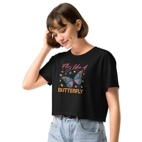 Fly Like A Butterfly Women’s crop top - Imagen 3