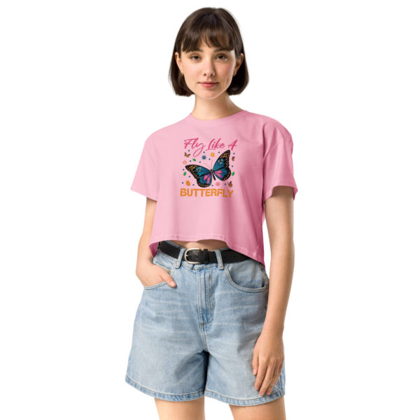 Fly Like A Butterfly Women’s crop top - Imagen 5