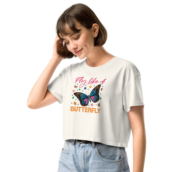 Fly Like A Butterfly Women’s crop top - Imagen 18