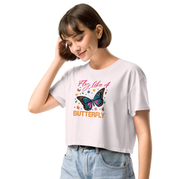 Fly Like A Butterfly Women’s crop top - Imagen 12