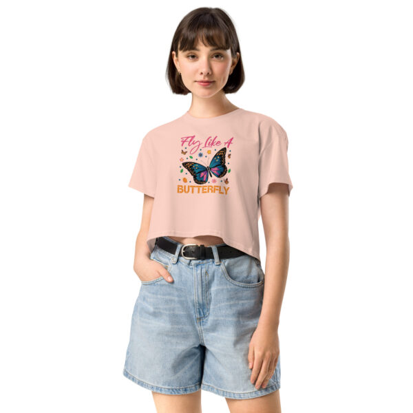 Fly Like A Butterfly Women’s crop top - Imagen 8