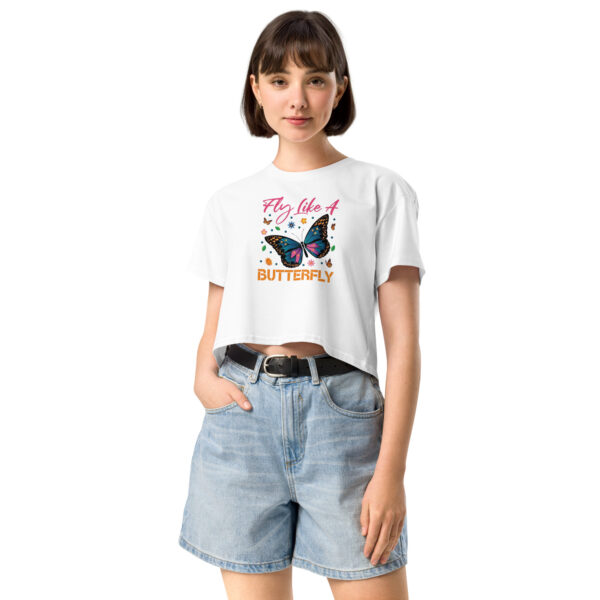 Fly Like A Butterfly Women’s crop top - Imagen 20