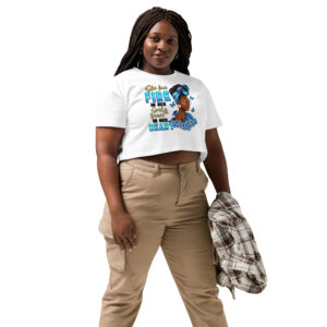 She Has Fire Women’s crop top