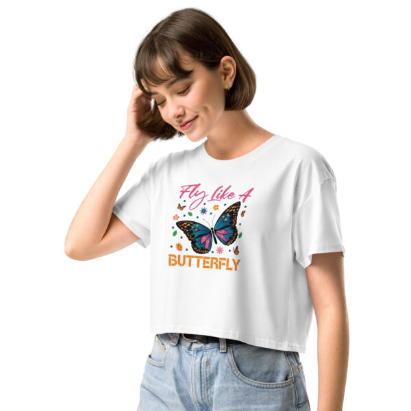 Fly Like A Butterfly Women’s crop top - Imagen 21